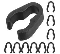 TINEASUR Clip per Cavi Microfonici in Plastica 10 Pezzi 15mm per Supporto Microfono, Morsetto Fissacavi Resistente per Uso Casa, Palco e Studio, Organizzatore Cavi per Asta Microfonica