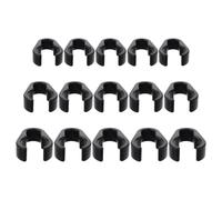 TINEASUR Clip per Cavo Microfono 15 Pezzi in Plastica Resistente, Fermagli per Cavi Microfonici per Supporti, Organizzatore di Cavi per Asta Microfonica, Adatto per Casa, Palco e Sala