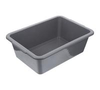 TINEASUR Contenitore Rettangolare in Plastica Robusta per Ristoranti, Vasca Multiuso Impilabile Manici, 34x23.8x10.9 Cm, per Cucina, Bar e Feste