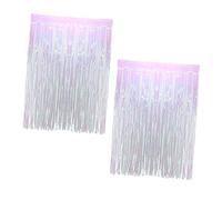 TINEASUR Copertura Antipioggia Per Feste Set 2 Pezzi 1x2,5 M, Pellicola Plastica Decorativa Per Sfondo, Decorazione Per Matrimoni, Palcoscenico e Eventi