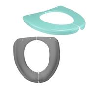 TINEASUR Copriwater Portatile 2 Pezzi Design Ergonomico e Struttura Pieghevole in Plastica, per Bagni Pubblici e Viaggi