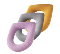 TINEASUR Cuscino per Sedile WC Morbido Lavabile con Imbottitura più Spessa per Un Comfort Caldo Universale Adatto per Il Bagno Facile da Pulire Sostituibile in 3 Assortiti