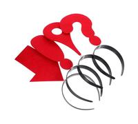 TINEASUR Fascia per Chioma Rossa 4 Pezzi Simboli Creativi Freccia Punto Esclamativo e Domanda, Leggera e Portatile per Ragazze e Donne a Feste di Compleanno e Photo Ops
