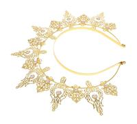 TINEASUR Fascia per con dorata della Vergine fasce per le donne accessori della dea costume da sposa cadavere velo da sposa nuziale festiva copricapo greco lega Golden