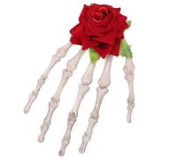 TINEASUR fermaglio per rosa fermagli per punk scheletro forcine per rosa perni sinistro fermacapelli halloween hair charms forcina del cranio forcina da donna bianca