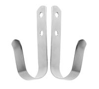 TINEASUR Ganci da Parete in Acciaio Inossidabile per Barca e Yacht, Set 2 Pezzi 107x25mm, Gancio di Metallo Robusto per Appendere Abiti, Asciugamani e Accessori Nautici, Utilizzo Interno