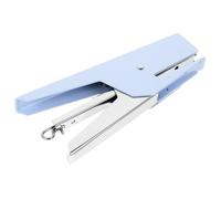 TINEASUR Graffatrice Portatile in Metallo Blu Grande Capacità e Piedini Antiscivolo per Ufficio e Casa, Cucitrice Manuale Compatta e Resistente