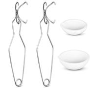 TINEASUR Kit e Crogioli in Quarzo per Metalli Creuset Pinze in Resistenti a Temperature Elevate per Creazione Professionale