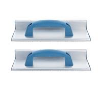 TINEASUR Levigatrice Manuale con Impugnatura per Supporto Carta Abrasiva Angoli 2 Pezzi per Pareti e Legno in Materiale Leggero per Uso Giornaliero Colore Casuale