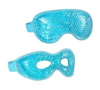 TINEASUR Maschera Occhi Riscaldante in Gel Pvc 2 Pezzi per Sollievo Affaticamento e Miglioramento Elasticità Pelle Intorno Agli Occhi, per Viaggi Estivi
