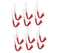 TINEASUR Nappine Accessori Eleganti in Poliestere e Lega Rosso per Cappello Laurea 12 Pezzi per Back To School Party e Cerimonia di Laurea