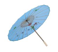 TINEASUR Ombrello Decorativo in Seta e Carta Oliata per Danza Supporto Robusto, Stile Classico Cinese per Decorazioni Interne e Rappresentazioni Colore Casuale