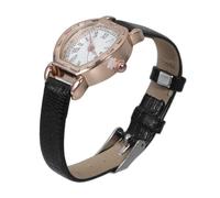 TINEASUR Orologi Cinturino Regolabile in Cuoio e Acciaio Inossidabile Vintage con Quadrante Rettangolare Nero Elegante e Facile da Indossare Donna per Evento Formale o Casual