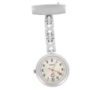 TINEASUR orologio da tasca orologio da donna spille da donna guarda l'arredamento orologi da ragazza clip sull'orologio orologio da infermiere orologio che illumina buio lega Silver