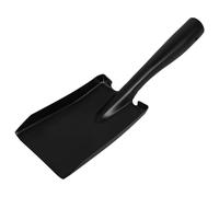 TINEASUR Paletta per Raccolta Carbone in Acciaio Manganese Nero, Resistente alla Ruggine e Portatile, per Giardinaggio e Attività sulla Spiaggia