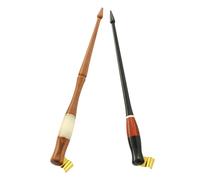 TINEASUR Portapenne Obliquo in Legno da 2 Pezzi con Flangia Regolabile in Ottone Portapenne Staccabile per Calligrafia Inglese e Disegno Manga Accessori per Calligrafia Portatili e