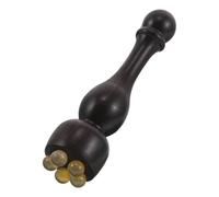 TINEASUR Roller Massaggio Viso in Legno di Portatile per Occhi e Viso Strumento Gua Sha Compatto per Stimolazione Manuale e Cura Viaggio