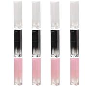 TINEASUR Set 12 Tubetti Lucidalabbra Sfumati Rosa e Nero, Flaconi Plastica per Olio e Smalto Labbra Fai da Te, Contenitori Cosmetici Compatti Riutilizzabili per Trucco Labbra Donna