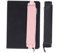 TINEASUR Set 2 Astucci Portapenne in Pu Cerniera e Fascia Elastico per Notebook, Design Minimalista e Tessitura Delicata per Studenti e Ufficio in Viaggi e Attività Outdoor