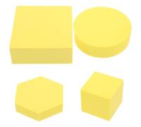 TINEASUR Set 4pezzi Cubi Geometrici Gialli in Schiuma Polimerica Leggeri e Regolabili per Accessori Foto Gioielli e Rossetti, per Studio e Product Staging