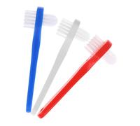 TINEASUR Set da 3 Spazzolini da Denti per Adulti e Protesi Dentaria Setole Morbide, Testina Piccola e Manico Ergonomico per Pulizia Orale e Apparecchi Ortodontici Uso Domestico