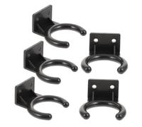 TINEASUR Set di 5 Ganci per Microfono in Plastica Nera Design Unico, Compatti e Portatili, per Studi di Registrazione e Trasmissione Audio