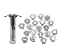 TINEASUR Set di Stampi per Estrusione di Argilla 21 Pezzi in Acciaio Inox, Spremi-Argilla Multiuso per Ceramica Fai da Te, Strumenti per Modellare Argilla Polimerica Adatti a Artisti