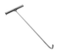 TINEASUR Sollevatore con coperchio in acciaio inox, pratico strumento di sollevamento per il coperchio del pozzo, manico stabile, antiruggine, versatile, utilizzabile per porte e carichi pesanti