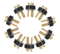 TINEASUR Spina Adattatore Xlr Maschio 3 Pin per Microfono Connettore in Metallo e Abs 10 Pezzi Alta Conducibilità Suono Chiaro per Cavo Audio Microfono DIY