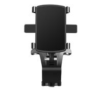 TINEASUR Supporto Telefonino per Auto in Abs Nero Design Semplice ed Elegante, Facile da Pulire e Comodo da Usare per Navigatori e Telefoni Cellulari