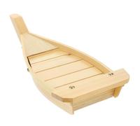 TINEASUR Vassoio per Servire Snack e Antipasti a Forma di Barca Giapponese per Sushi in Legno Grande in Occasioni Speciali