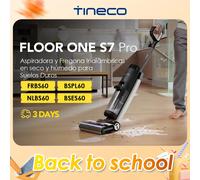 Tineco Floor ONE S7 PRO Aspirapolvere e scopa asciutti e bagnati senza fili LCD Disordine appiccicoso e peli di animali domestici Centrifuga ad acqua elettrolitica