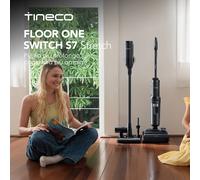 Tineco FLOOR ONE Switch S7 Stretch Aspirapolvere Wet & Dry e Set Aspirapolvere a Batteria 5-in-1 Flash Dry Autopulente Dual Block Anti-Groviglio