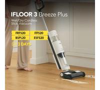 Tineco iFLOOR 3 Breeze Plus Aspirapolvere Wet Dry Pulitore per pavimenti senza fili e mocio Pulizia in un solo passaggio per pavimenti duri