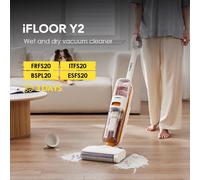 Tineco Ifloor Y2 Lavapavimenti Senza Filo, Aspirapolvere e Rullo per Pavimenti Duri, Autopulente, Anti Groviglio, Grande Serbatoio di Acqua Pulita