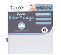 Tinéo - Materasso per bambini, 60 x 120 x 10 cm, adatto alla crescita e alle esigenze del bambino, sfoderabile, prodotto in Francia