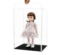 Tingacraft Vetrina Espositore Teca Grande Porta Plexiglass 37x30x51 cm Acrilico Vetro Scatole per 50 cm Alto Bambole Action Figure Scala 1/4 Modellino Colecciones Sostituibile