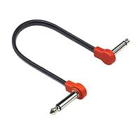 TINGB 15cm/20cm Cavo Patch per Chitarra Pratico Cavo per Effetti a Pedale per Chitarra Adattatore da 1/4 di Pollice Spina ad Angolo retto Spina Parte Musicale