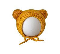 TINGB Cappello a Cuffia con paraorecchie per Bambini con Orsetto Carino per Ragazze dei Ragazzi Berretto in Maglia Morbida Cappello per Cofano Invernale per Bambini per attività all'aperto