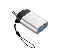 TingHaoO Adattatore compatto da USB C a USB 3.0 in metallo con funzionalità per il collegamento di flash drive e ricarica su viaggio adattatore USB OTG ad alta velocità