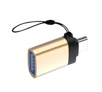 TingHaoO Adattatore compatto da USB C a USB 3.0 in metallo con funzionalità per il collegamento di flash drive e ricarica su viaggio adattatore USB OTG ad alta velocità