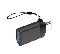 TingHaoO Adattatore compatto da USB C a USB 3.0 in metallo con funzionalità per il collegamento di flash drive e ricarica su viaggio adattatore USB OTG ad alta velocità