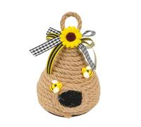 TingHaoO Arazzi da parete vintage con api e alveari, decorazioni a tema api, in fibra naturale, decorazione artigianale per casa, ufficio, regalo, cucina, decorazione da appendere alla parete