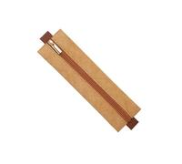 TingHaoO Astuccio semplice con fibbia elastica astuccio portapenne organizer per matite portatili forniture scolastiche, Marrone