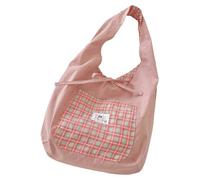 TingHaoO Borsa a tracolla casual da donna, grande capacità e design confortevole, borsa a tracolla per pendolari essenziali quotidiani, Rosso anguria, One Size