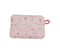 TingHaoO Borsa per il trucco da viaggio Borsa cosmetica trapuntata Organizzatori per la cura della pelle dei cartoni animati piccole cerniere bella toilette portamonete articoli da toeletta Cartoon