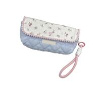 TingHaoO Borsa per penne con stampa floreale con cordino di grande capacità, organizer per penne, matite e trucchi da viaggio, per donne, organizer di grande capacità, C