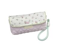 TingHaoO Borsa per penne con stampa floreale con cordino di grande capacità, organizer per penne, matite e trucchi da viaggio, per donne, organizer di grande capacità, D