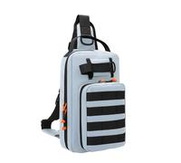 TingHaoO Borse per attrezzatura da pesca Borsa a tracolla a tracolla Pack Petto per la pesca all'aperto Sport Borsa a tracolla in vita