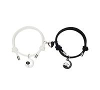 TingHaoO Braccialetti astronauti per fidanzato fidanzata lunga distanza amore amicizia migliore amica sorella attrazione reciproca corda intrecciata mano, Misura unica, come descritto